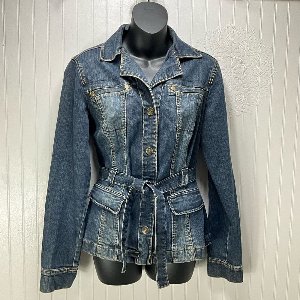 JEANSTAR Jean Jacket With Belt